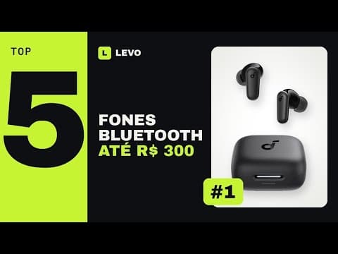 Miniatura do vídeo: Qual fone Bluetooth comprar até R$ 300 em 2026? Veja o top 5